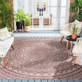 thumbnail image 1 of SAFAVIEH Courtyard Josiah Geometric Indoor/Outdoor Area Rug, Light Beige/Terracotta, 8' x 10', 1 of 11