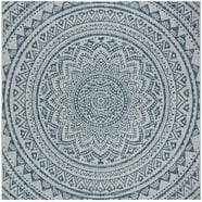 SAFAVIEH Courtyard Amy Geometric Indoor/Outdoor Area Rug, 2' x 3'7 ...
