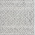 thumbnail image 1 of SAFAVIEH Courtyard Joyce Geometric Indoor/Outdoor Area Rug, Light Grey/Dark Grey, 6'7" x 6'7" Square, 1 of 11
