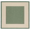thumbnail image 1 of Safavieh Courtyard Justine Bordered Indoor/Outdoor Area Rug, Beige/Dark Green, 6'7" x 6'7" Square, 1 of 14