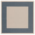 thumbnail image 1 of Safavieh Courtyard Justine Bordered Indoor/Outdoor Area Rug, Beige/Navy, 4' x 4' Square, 1 of 15
