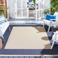 thumbnail image 1 of Safavieh Courtyard Justine Bordered Indoor/Outdoor Area Rug, Beige/Navy, 6'7" x 6'7" Square, 1 of 14