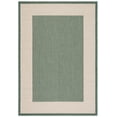 thumbnail image 1 of Safavieh Courtyard Justine Bordered Indoor/Outdoor Area Rug, Dark Green/Beige, 4' x 5'7", 1 of 15