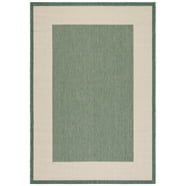 CAMILSON Bordered Washable Indoor Outdoor Area Rug Dark Grey 9 x 12 ...