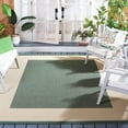 thumbnail image 1 of Safavieh Courtyard Justine Bordered Indoor/Outdoor Area Rug, Dark Green/Beige, 6'7" x 6'7" Square, 1 of 14