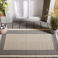 thumbnail image 1 of Safavieh Courtyard Justine Bordered Indoor/Outdoor Area Rug, Gray/Cream, 2'7" x 5', 1 of 15
