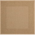 thumbnail image 1 of Safavieh Courtyard Justine Bordered Indoor/Outdoor Area Rug, Natural/Gold, 5'3" x 5'3" Square, 1 of 14