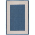 thumbnail image 1 of Safavieh Courtyard Justine Bordered Indoor/Outdoor Area Rug, Navy/Beige, 4' x 5'7", 1 of 14