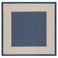 thumbnail image 1 of Safavieh Courtyard Justine Bordered Indoor/Outdoor Area Rug, Navy/Beige, 5'3" x 5'3" Square, 1 of 14
