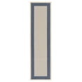 thumbnail image 1 of Safavieh Courtyard Justine Bordered Indoor/Outdoor Runner Rug, Beige/Navy, 2'3" x 10', 1 of 11