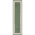 thumbnail image 1 of Safavieh Courtyard Justine Bordered Indoor/Outdoor Runner Rug, Dark Green/Beige, 2'3" x 10', 1 of 11