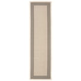 thumbnail image 1 of Safavieh Courtyard Justine Bordered Indoor/Outdoor Runner Rug, Gray/Cream, 2'3" x 12', 1 of 13