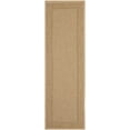 thumbnail image 1 of Safavieh Courtyard Justine Bordered Indoor/Outdoor Runner Rug, Natural/Gold, 2'3" x 8', 1 of 11