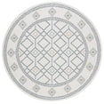thumbnail image 1 of Safavieh Courtyard Kaelea Geometric Indoor/Outdoor Area Rug, Ivory/Navy Yellow, 6'7" x 6'7" Round, 1 of 9