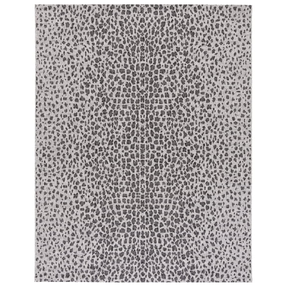 Safavieh Courtyard Karina Animal Indoor/Outdoor Area Rug, Gray/Black, 9' x 12'
