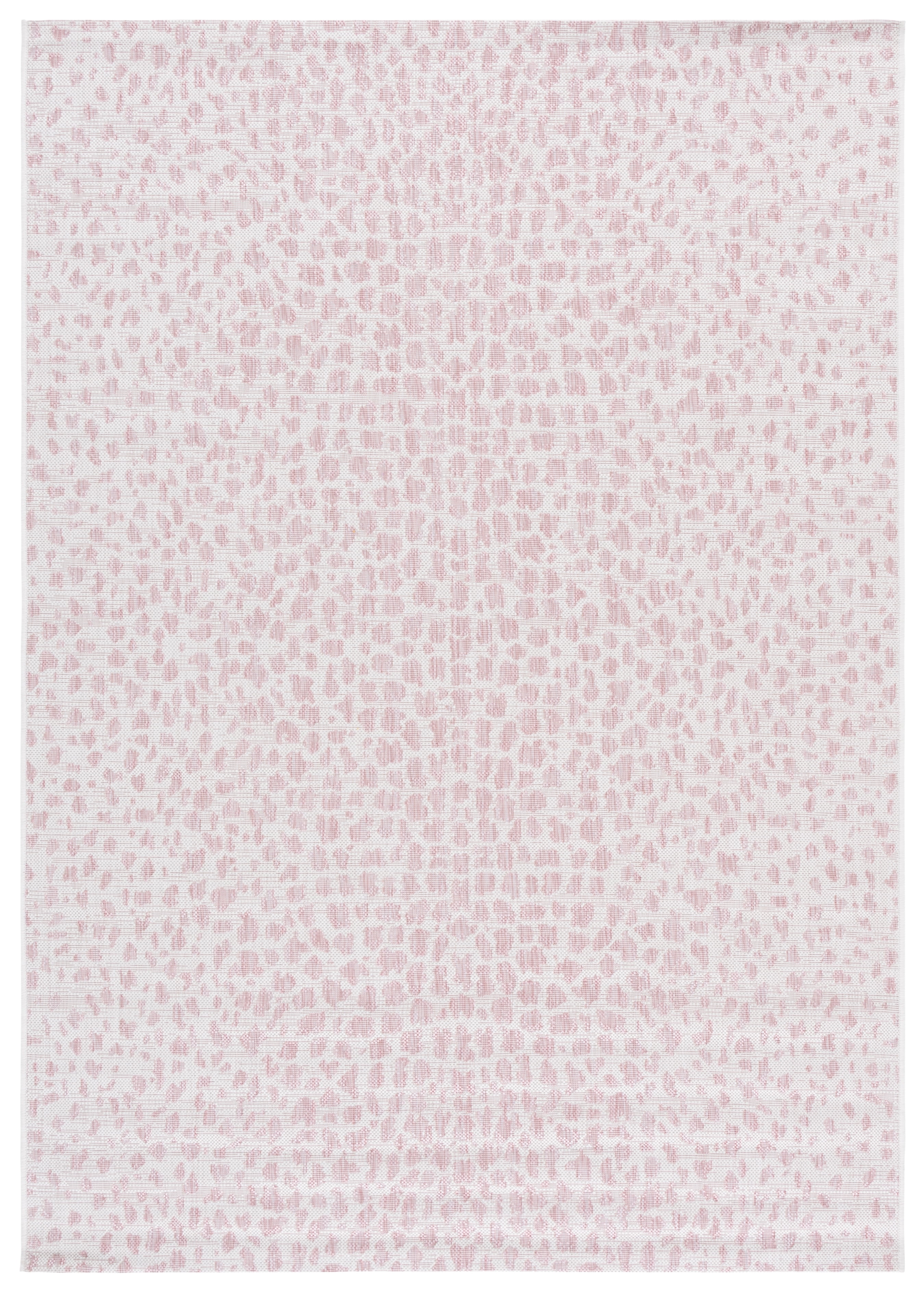 Safavieh Courtyard Karina Animal Indoor/Outdoor Area Rug, Ivory/Blush Pink, 8' x 10'