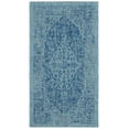 thumbnail image 1 of SAFAVIEH Courtyard Kebo Medallion Indoor/Outdoor Area Rug, Navy/Aqua, 2' x 3'7", 1 of 11
