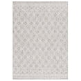 thumbnail image 1 of SAFAVIEH Courtyard Kenesa Geometric Indoor/Outdoor Area Rug, Ivory/Beige Grey, 4' x 5'7", 1 of 12