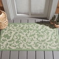 thumbnail image 1 of Safavieh Courtyard Kevin Floral Indoor/Outdoor Area Rug, Olive/Natural, 2'7" x 5', 1 of 10