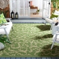 thumbnail image 1 of Safavieh Courtyard Kevin Floral Indoor/Outdoor Area Rug, Olive/Natural, 6'7" x 6'7" Square, 1 of 10