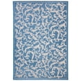 thumbnail image 1 of Safavieh Courtyard Kevin Floral Indoor/Outdoor Area Rug, Blue/Natural, 4' x 5'7", 1 of 11