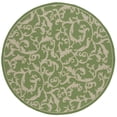 thumbnail image 1 of Safavieh Courtyard Kevin Floral Indoor/Outdoor Area Rug, Olive/Natural, 6'7" x 6'7" Round, 1 of 10