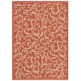 thumbnail image 1 of Safavieh Courtyard Kevin Floral Indoor/Outdoor Area Rug, Terracotta/Natural, 5'3" x 7'7", 1 of 15