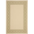 thumbnail image 1 of SAFAVIEH Courtyard Kian Bordered Indoor/Outdoor Area Rug, Cream/Green, 6'7" x 9'6", 1 of 10