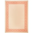 thumbnail image 1 of SAFAVIEH Courtyard Kian Bordered Indoor/Outdoor Area Rug, Cream/Terracotta, 4' x 5'7", 1 of 2