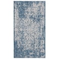 thumbnail image 1 of SAFAVIEH Courtyard Kiro Abstract Indoor/Outdoor Area Rug, Navy/Grey, 2' x 3'7", 1 of 13