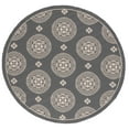 thumbnail image 1 of Safavieh Courtyard Kirsten Geometric Indoor/Outdoor Area Rug, Gray, 6'7" x 6'7" Round, 1 of 9