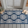 thumbnail image 1 of Safavieh Courtyard Kirsten Geometric Indoor/Outdoor Area Rug, Navy, 2'7" x 5', 1 of 7