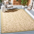 thumbnail image 1 of Safavieh Courtyard Lauressa Floral Indoor/Outdoor Area Rug, Cream/Green, 6'7" x 9'6", 1 of 7