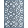 thumbnail image 1 of Safavieh Courtyard Lavern Geometric Indoor/Outdoor Area Rug, Blue/Beige, 8' x 11', 1 of 10