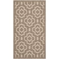 thumbnail image 1 of Safavieh Courtyard Lavern Geometric Indoor/Outdoor Area Rug, Brown/Bone, 2' x 3'7", 1 of 14