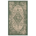 thumbnail image 1 of Safavieh Courtyard Layne Medallion Indoor/Outdoor Area Rug, Beige/Dark Green, 2'7" x 5', 1 of 10