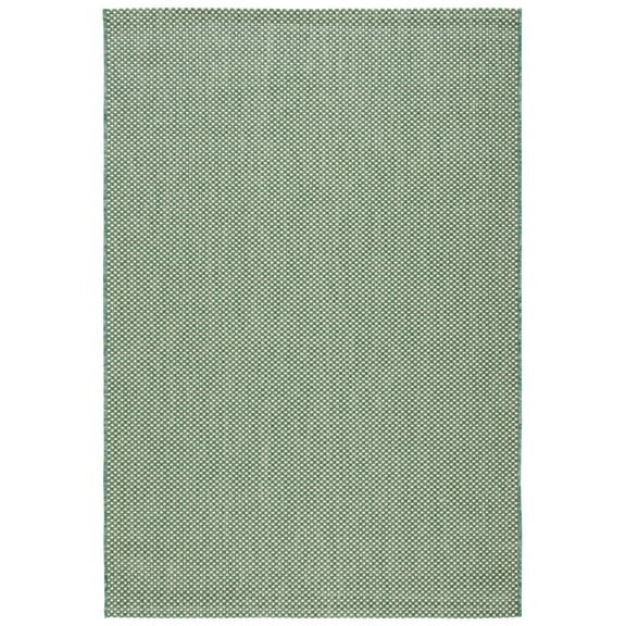 SAFAVIEH Courtyard Leighton Checkered Indoor/Outdoor Area Rug, Dark Green/Beige, 5'3" x 7'7"