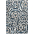 thumbnail image 1 of SAFAVIEH Courtyard Lidija Geometric Indoor/Outdoor Area Rug, Blue/Beige, 5'3" x 7'6", 1 of 8