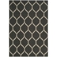 thumbnail image 1 of SAFAVIEH Courtyard Linnet Geometric Indoor/Outdoor Area Rug, Black/Beige, 8' x 11', 1 of 8