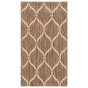 SAFAVIEH Courtyard Linnet Geometric Indoor/Outdoor Area Rug, Brown/Beige, 2' x 3'7"