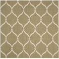 thumbnail image 1 of SAFAVIEH Courtyard Linnet Geometric Indoor/Outdoor Area Rug, Green/Beige, 6'7" x 6'7" Square, 1 of 10
