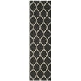 thumbnail image 1 of SAFAVIEH Courtyard Linnet Geometric Indoor/Outdoor Runner Rug, Black/Beige, 2'4" x 12', 1 of 9