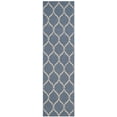 thumbnail image 1 of SAFAVIEH Courtyard Linnet Geometric Indoor/Outdoor Runner Rug, Blue/Beige, 2'3" x 8', 1 of 9