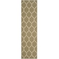 thumbnail image 1 of SAFAVIEH Courtyard Linnet Geometric Indoor/Outdoor Runner Rug, Green/Beige, 2'4" x 12', 1 of 9