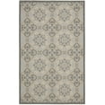 thumbnail image 1 of Safavieh Courtyard Louis Geometric Indoor/Outdoor Area Rug, Anthracite/Light Gray, 5'3" x 7'7", 1 of 10