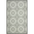 thumbnail image 1 of Safavieh Courtyard Louis Geometric Indoor/Outdoor Area Rug, Light Gray/Anthracite, 5'3" x 7'7", 1 of 10