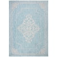 thumbnail image 1 of SAFAVIEH Courtyard Lula Oriental Indoor/Outdoor Area Rug, Aqua/Grey, 9' x 12', 1 of 10