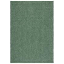 SAFAVIEH Courtyard Madeline Geometric Indoor/Outdoor Area Rug, Dark Green, 4' x 5'7"