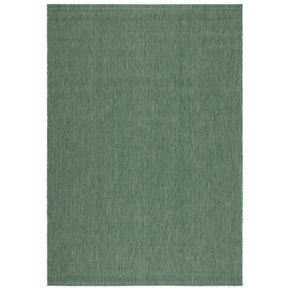 SAFAVIEH Courtyard Madeline Geometric Indoor/Outdoor Area Rug, Dark Green, 9' x 12'