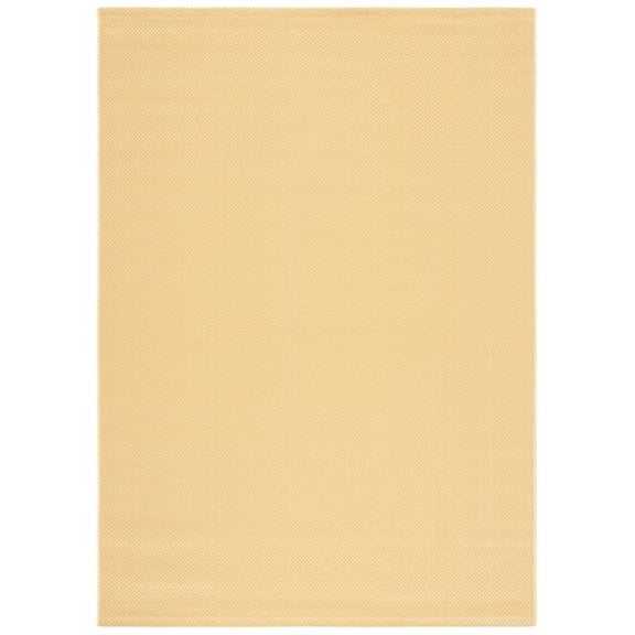 SAFAVIEH Courtyard Madeline Geometric Indoor/Outdoor Area Rug, Gold/Gold, 2' x 3'7"